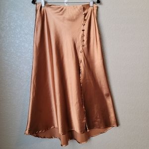 NWT Know One Cares Chestnut Midi Skirt